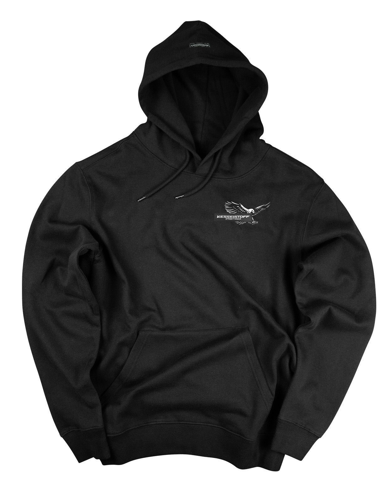 Hoodie Eagle Print Black