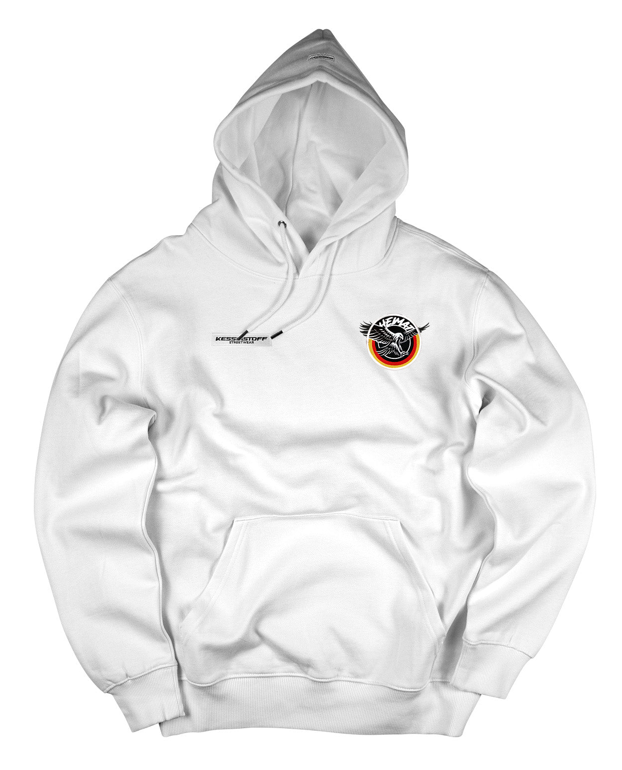 Hoodie Eagle Patch White