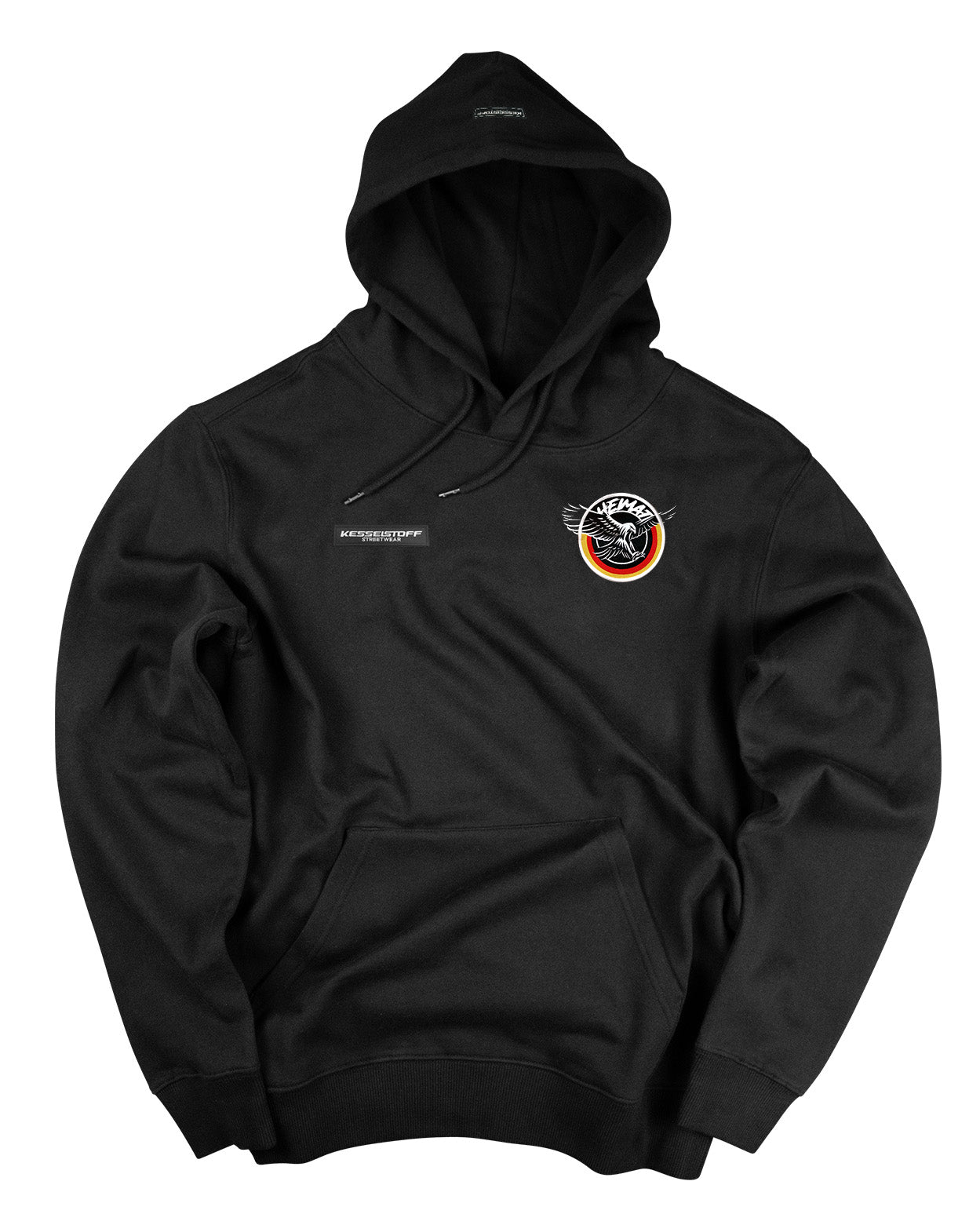 Hoodie Eagle Patch Black