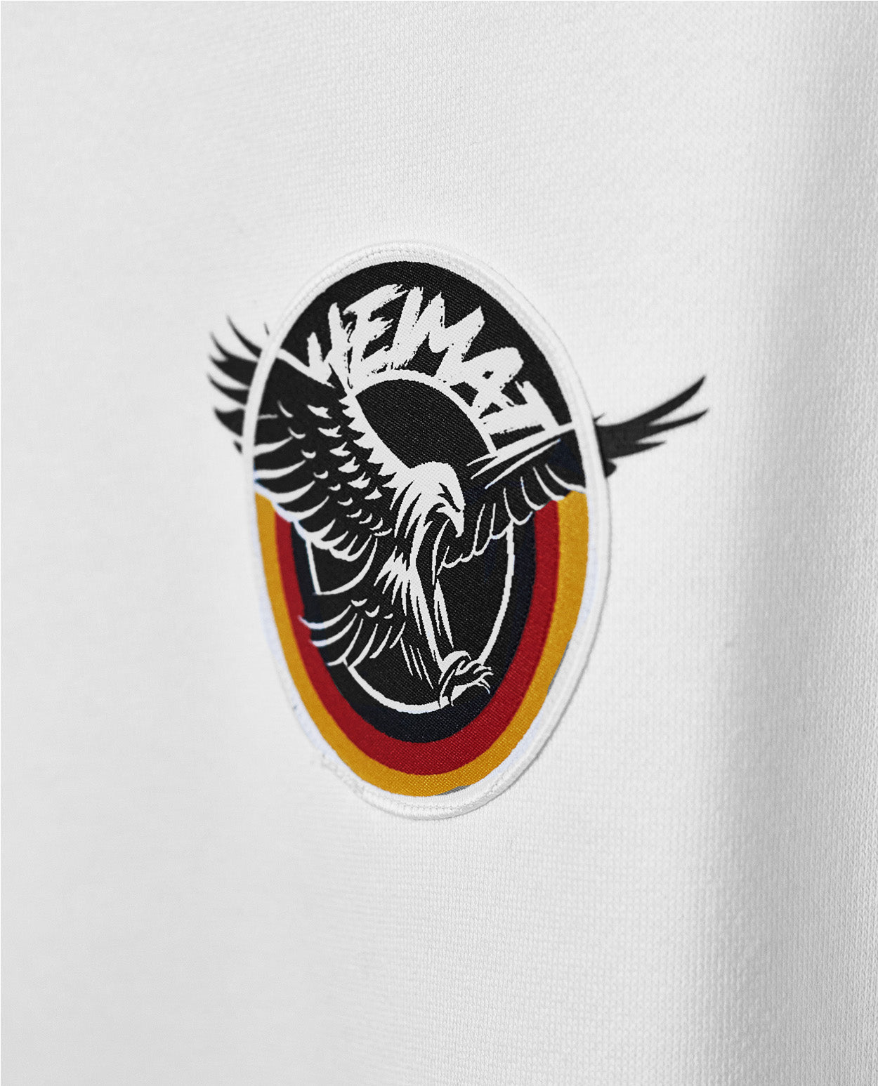 Hoodie Eagle Patch White