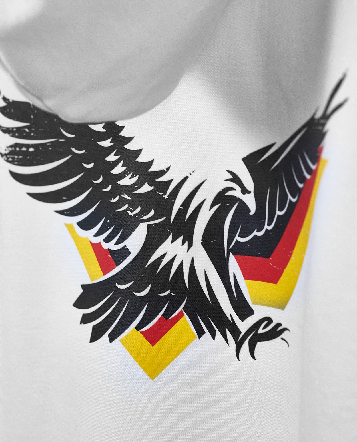 Hoodie Eagle Print White