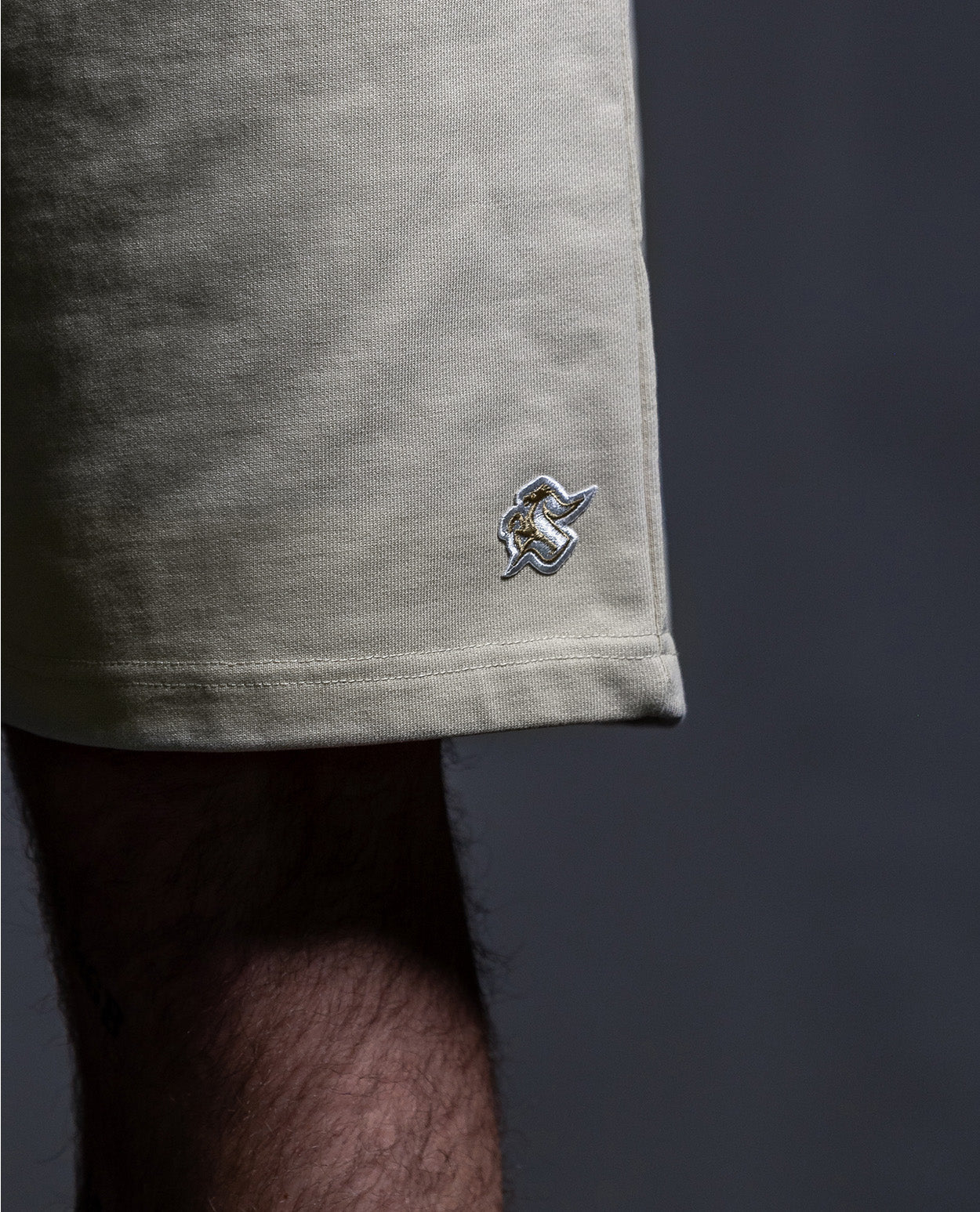 Heavyweight Patch Shorts Beige