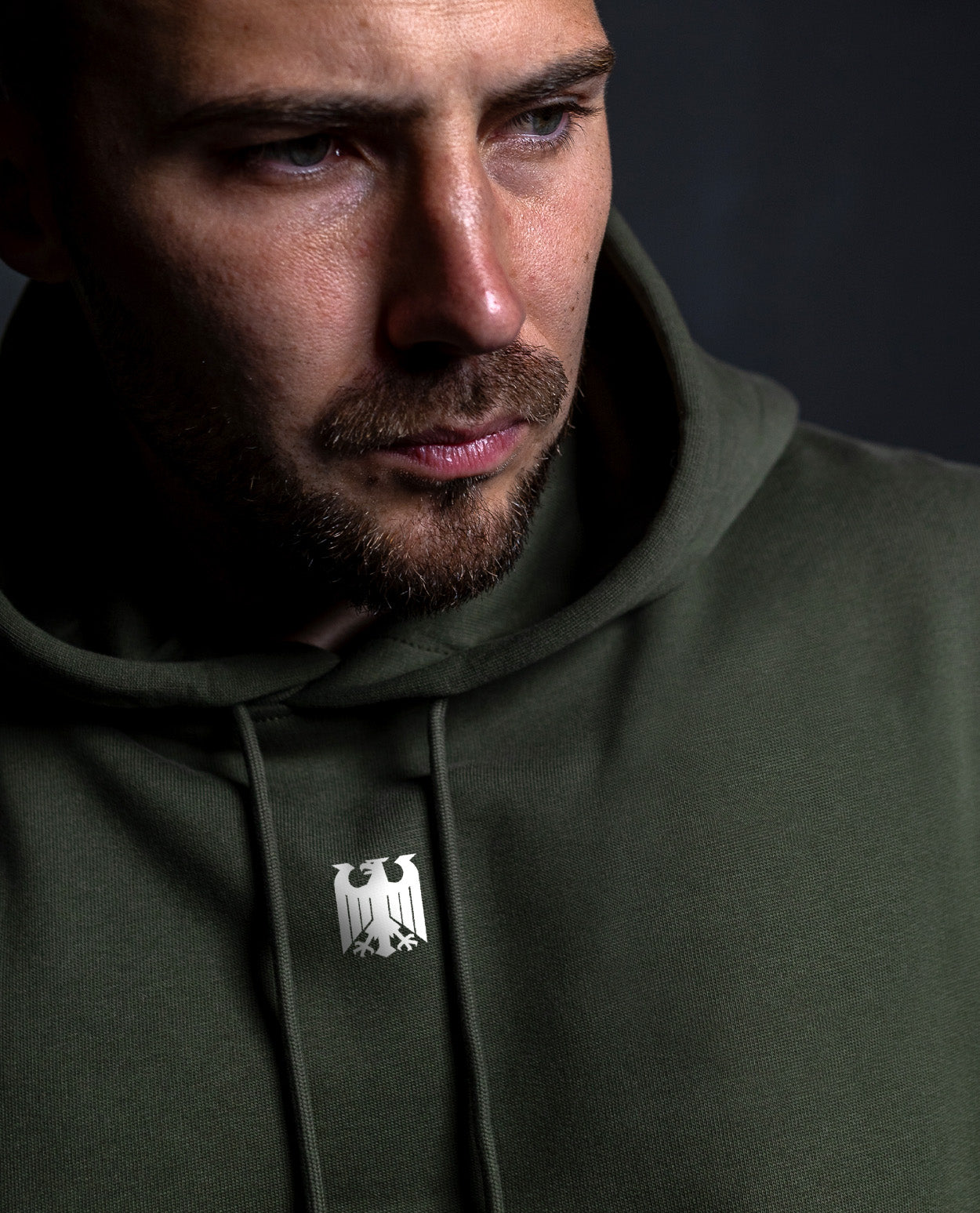 Hoodie Heimatliebe Khaki