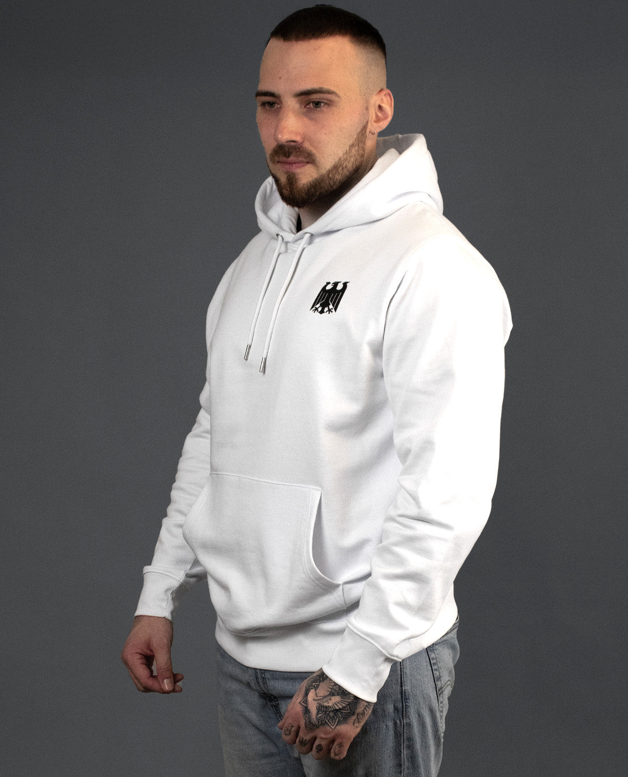 Hoodie - White - Adler
