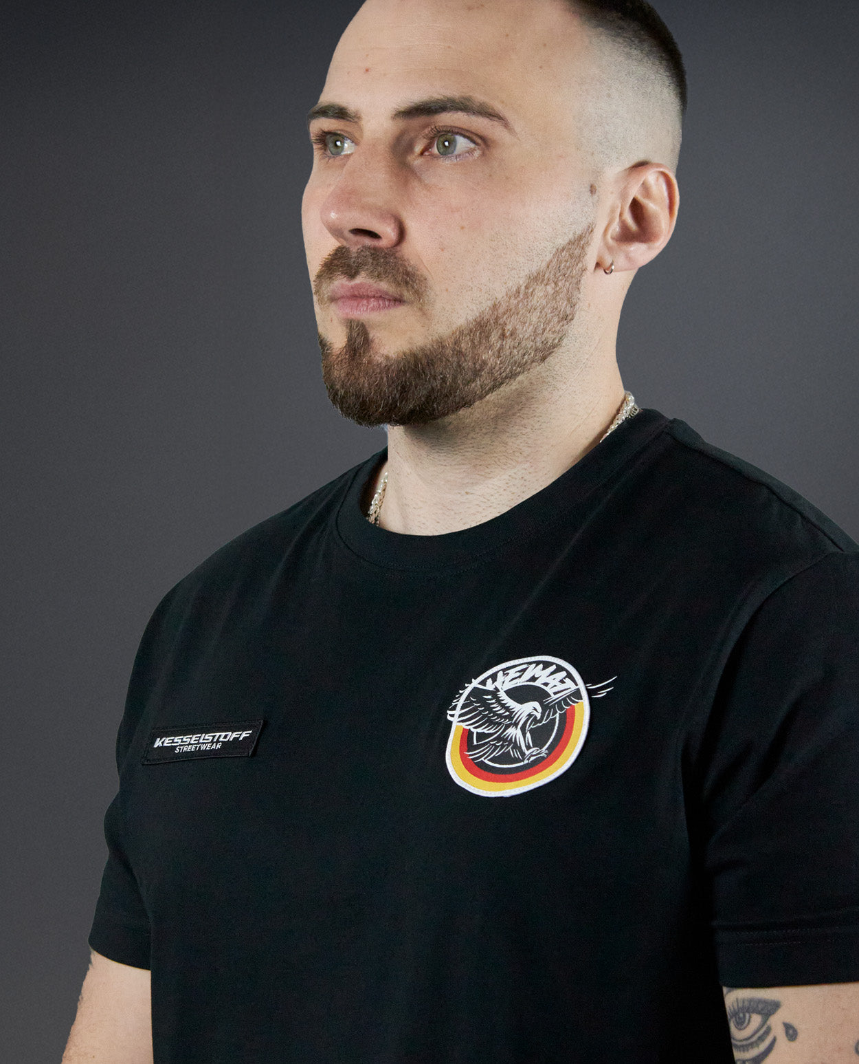 Shirt Eagle Patch Black