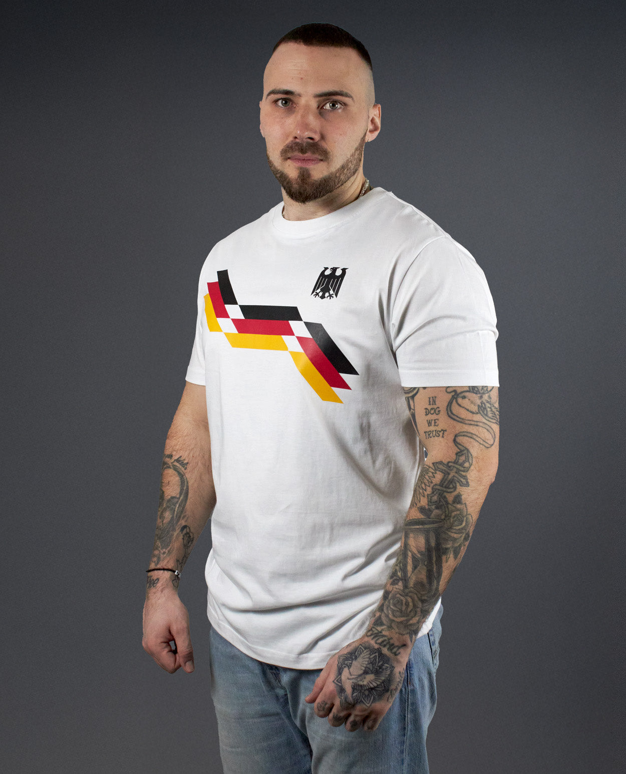 Deutschland Retro Shirt - White