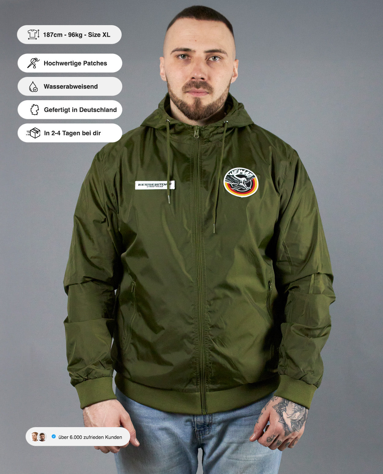 Windrunner Eagle Patch Olive