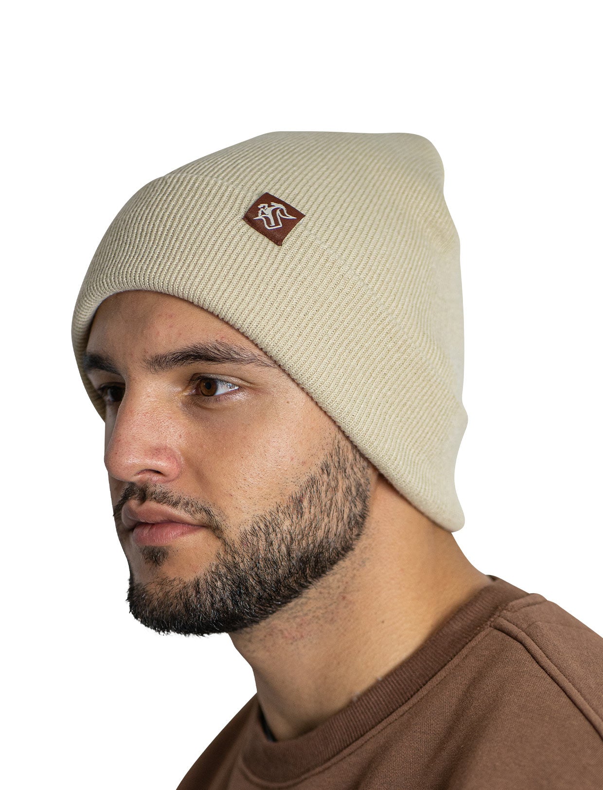 Kesselstoff "Label" Beanie - Sand