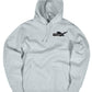 Hoodie Eagle Print Grey