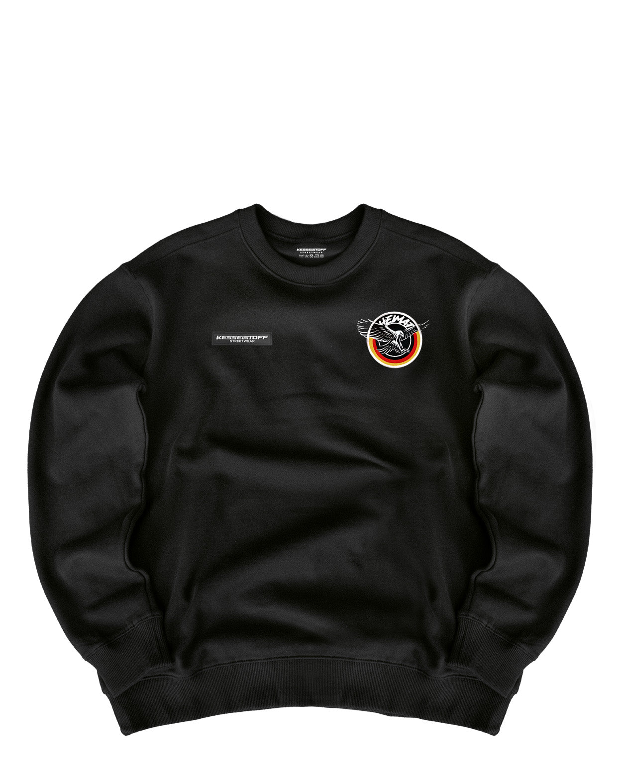 Sweatshirt Eagle Patch Black