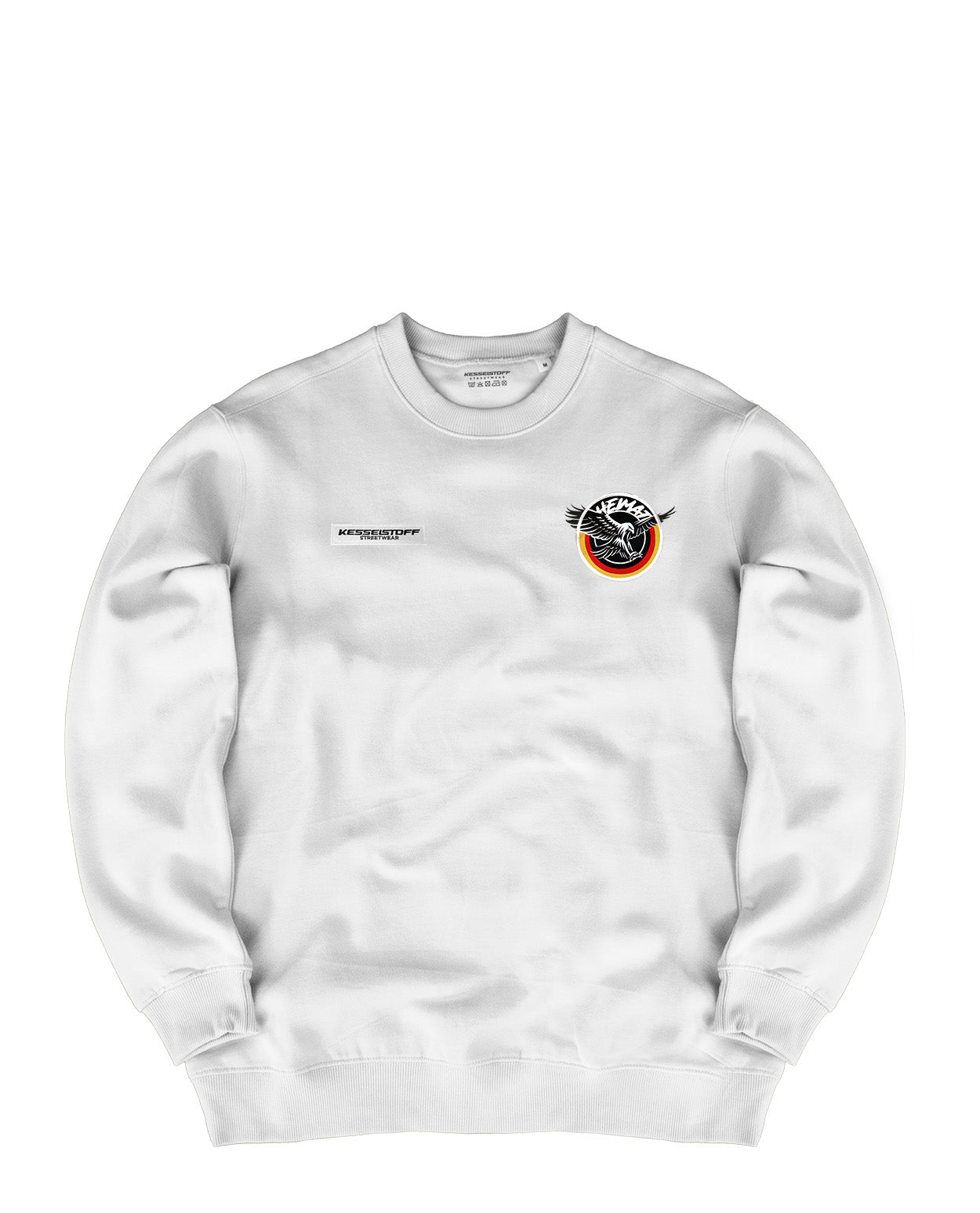 Sweatshirt Eagle Patch White