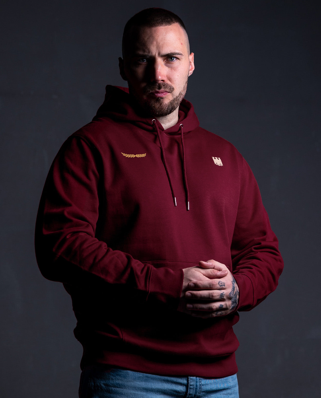 Heimatliebe Statement - Hoodie - Burgundy