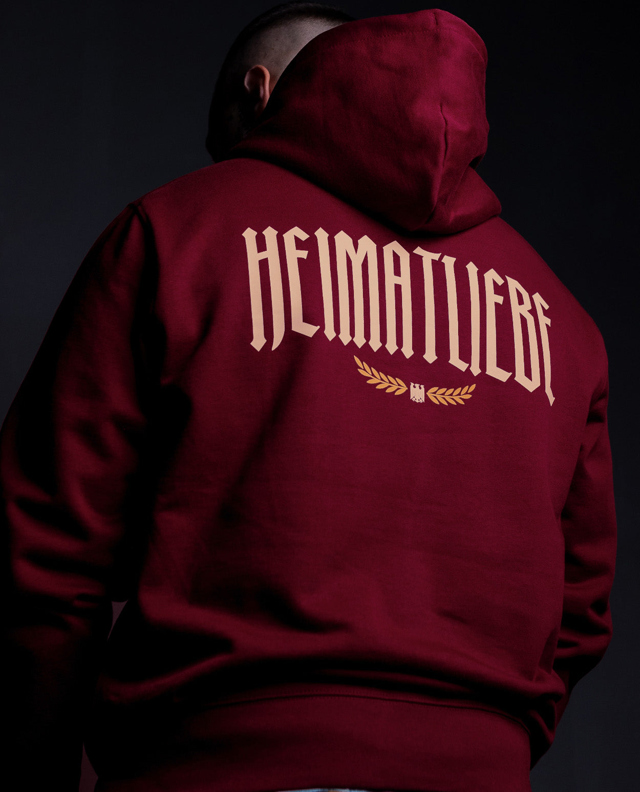 Heimatliebe Statement - Hoodie - Burgundy