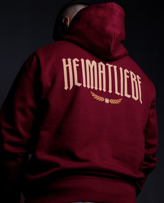 Heimatliebe Statement - Hoodie - Burgundy