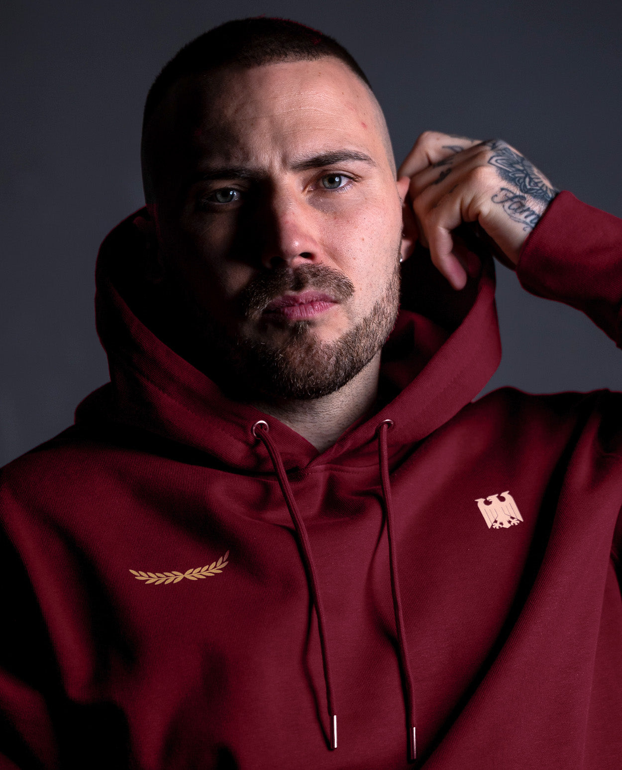 Heimatliebe Statement - Hoodie - Burgundy
