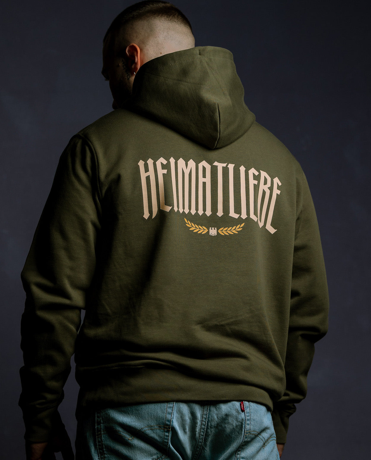 Heimatliebe Statement - Hoodie - Khaki