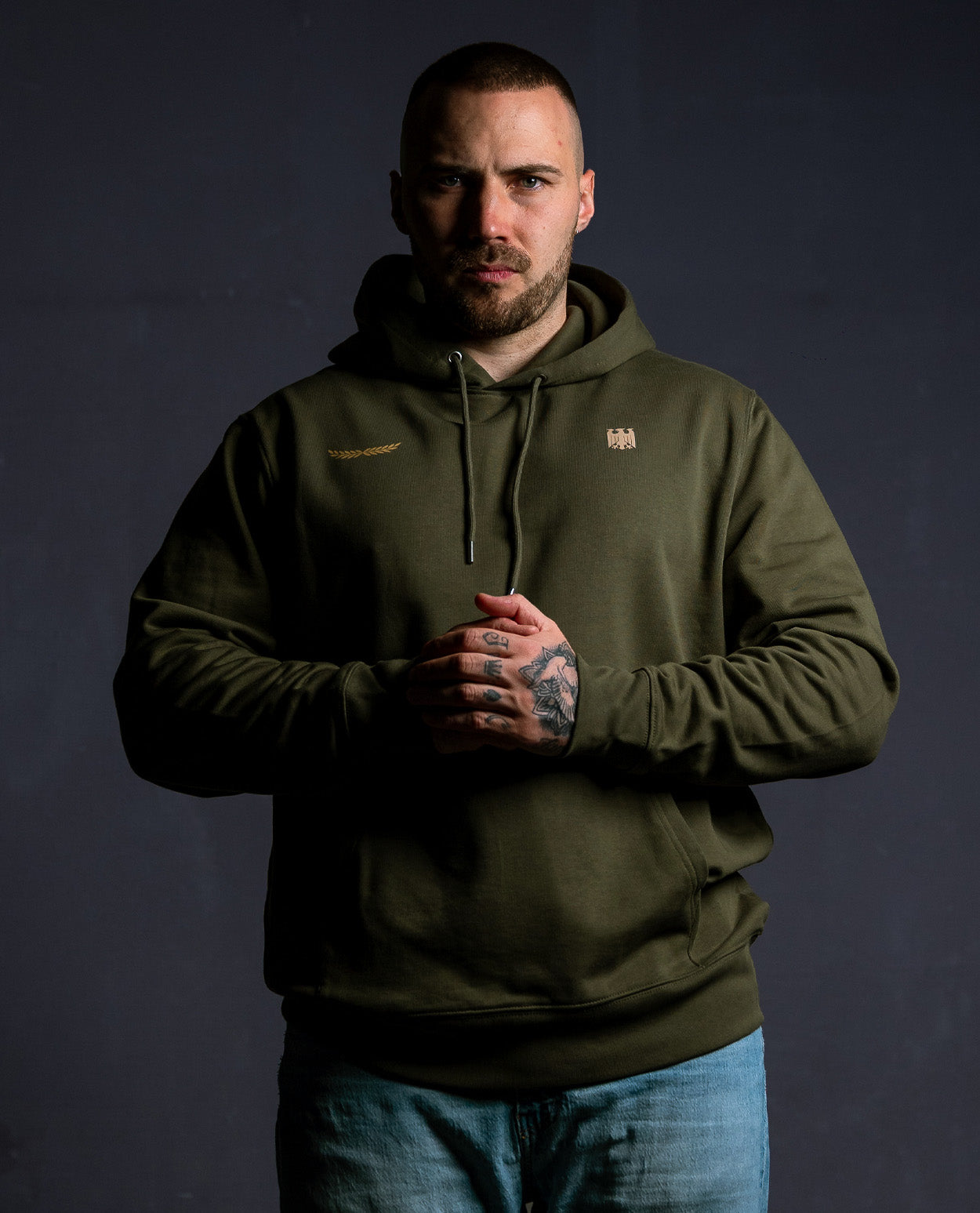 Heimatliebe Statement - Hoodie - Khaki