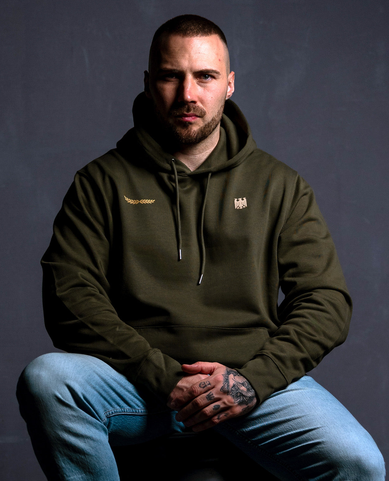 Heimatliebe Statement - Hoodie - Khaki