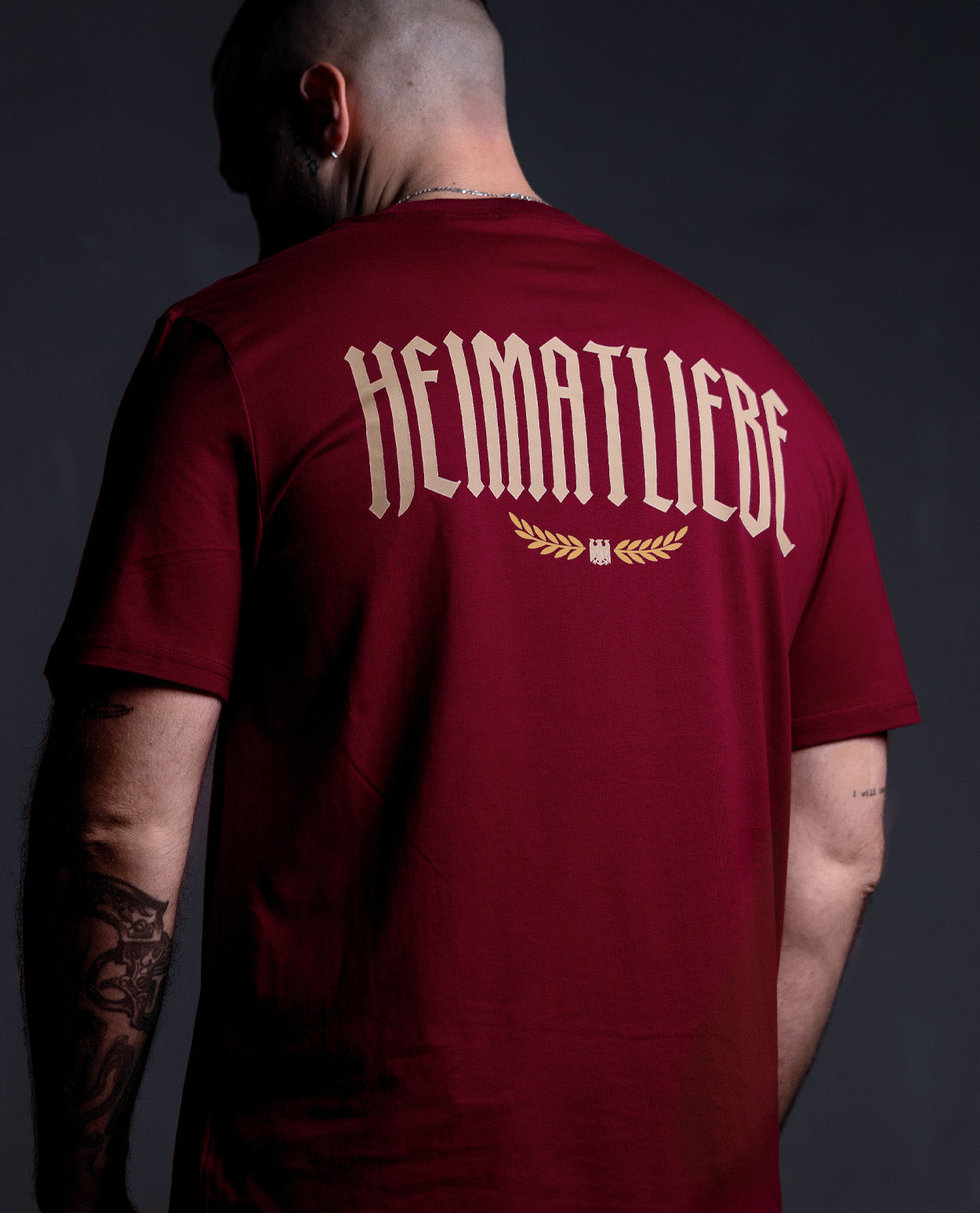 Heimatliebe Statement - Shirt - Burgundy