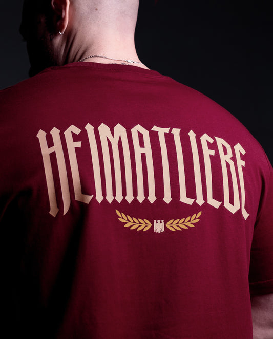 Heimatliebe Statement - Shirt - Burgundy