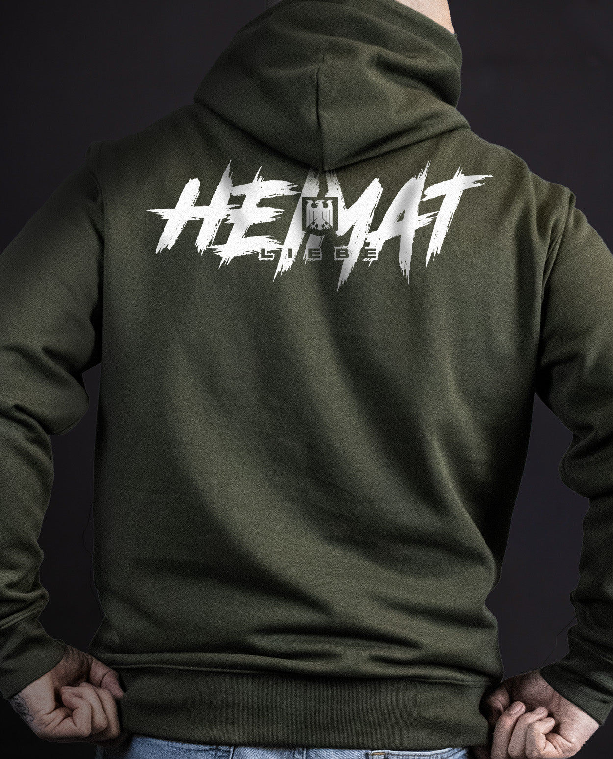 Hoodie Heimatliebe Khaki
