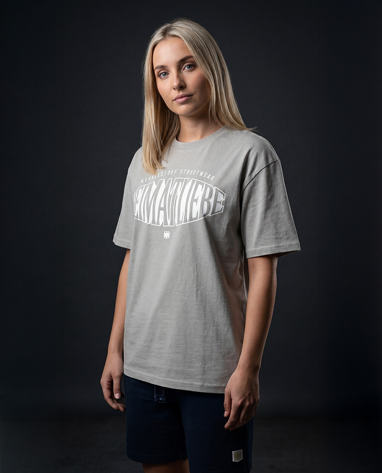 Oversized Shirt Heimatliebe Asphalt
