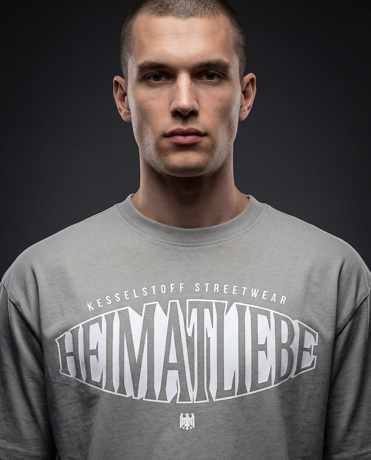Oversized Shirt Heimatliebe Asphalt