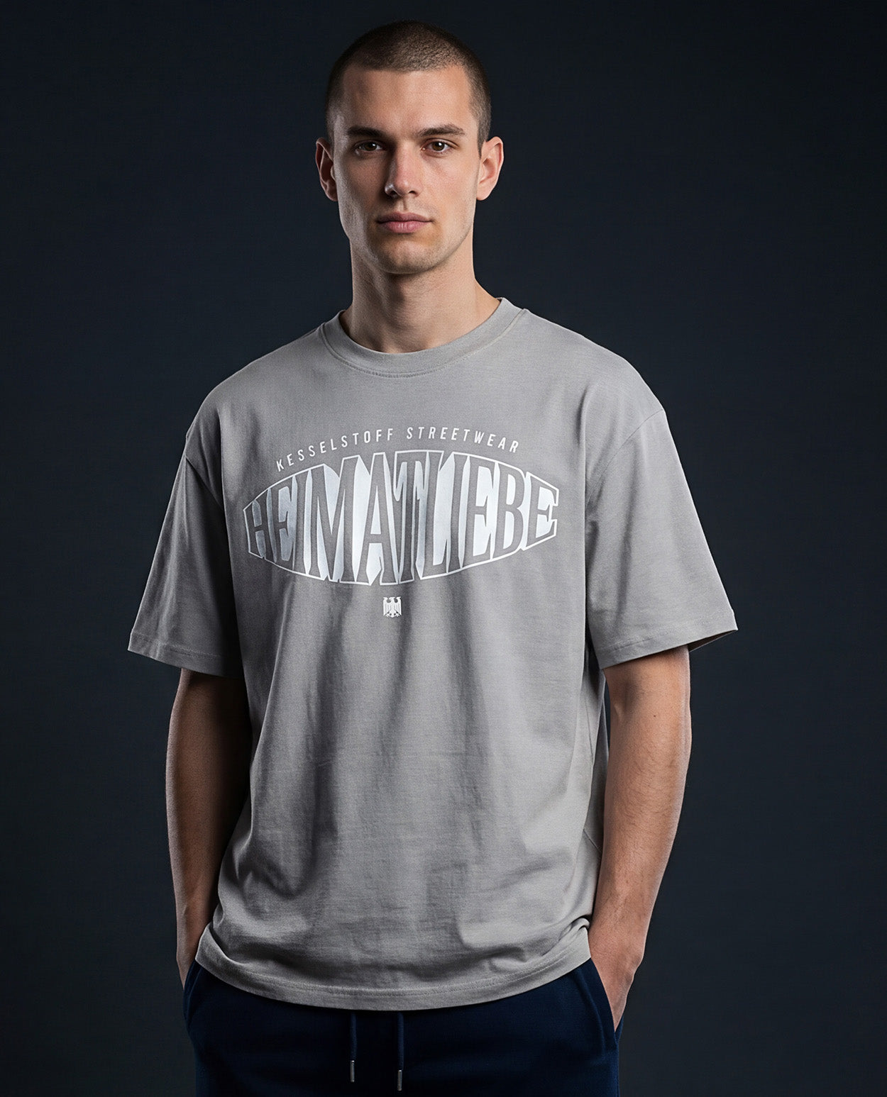 Oversized Shirt Heimatliebe Asphalt