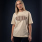 Oversized Shirt Heimatliebe Beige