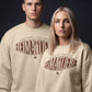 Oversized Sweatshirt Heimatliebe Beige