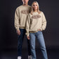 Oversized Sweatshirt Heimatliebe Beige