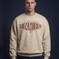 Oversized Sweatshirt Heimatliebe Beige