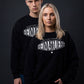 Oversized Sweatshirt Heimatliebe Schwarz