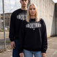 Oversized Sweatshirt Heimatliebe Schwarz