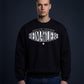 Oversized Sweatshirt Heimatliebe Schwarz