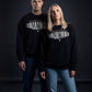 Oversized Sweatshirt Heimatliebe Schwarz