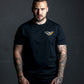 Shirt Eagle Print Brust Black
