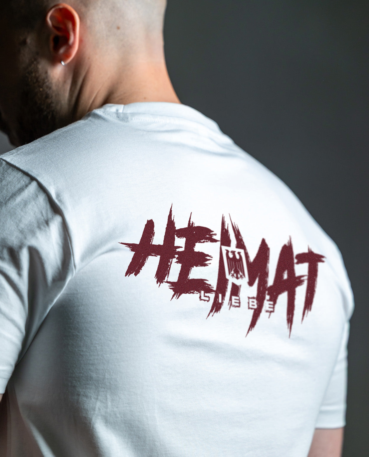 Shirt - Heimatliebe - White Burgrundy