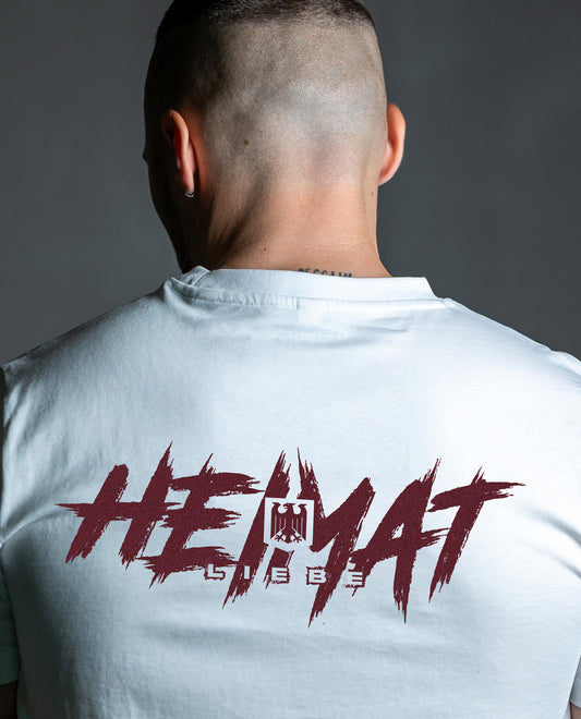 Shirt - Heimatliebe - White Burgrundy