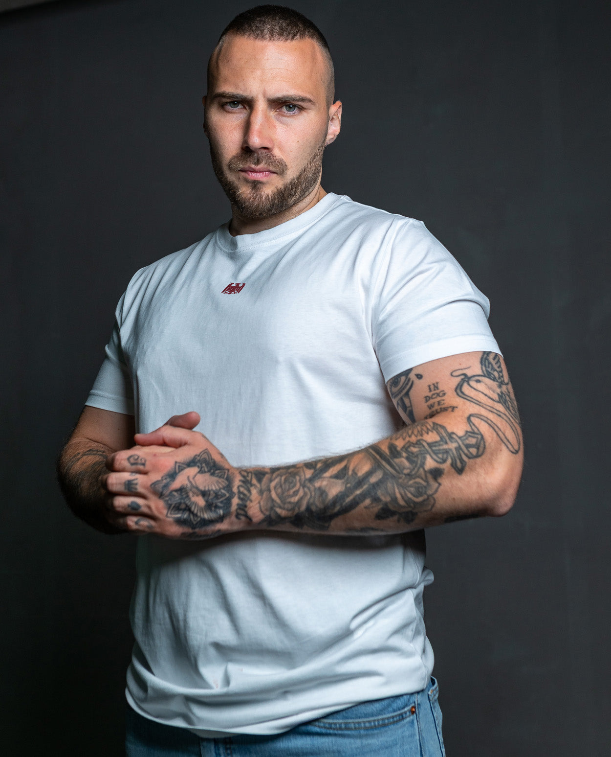 Shirt - Heimatliebe - White Burgrundy