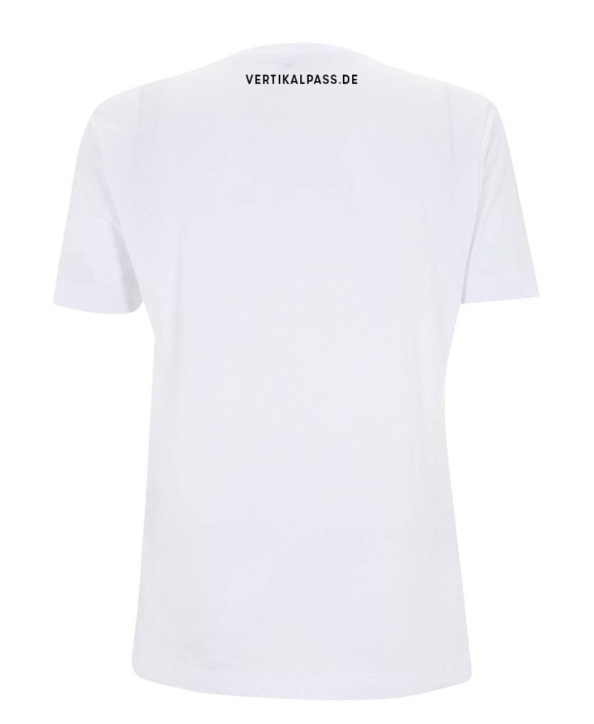 Shirt - "Vertikalpass" - Weiß